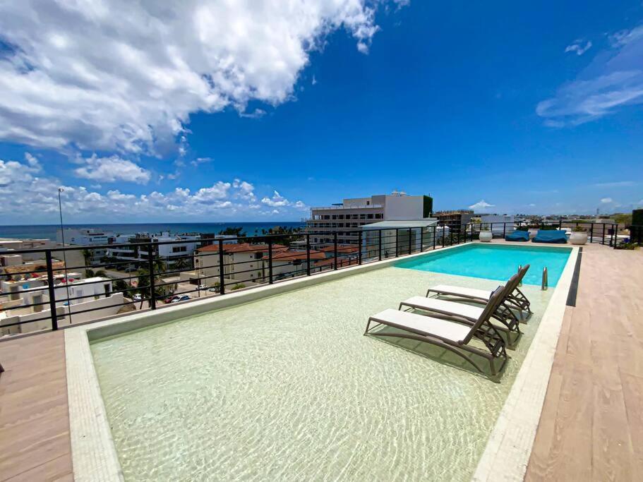 Beautiful + Luxury + Ocean View + Pool Apartment Playa del Carmen Luaran gambar