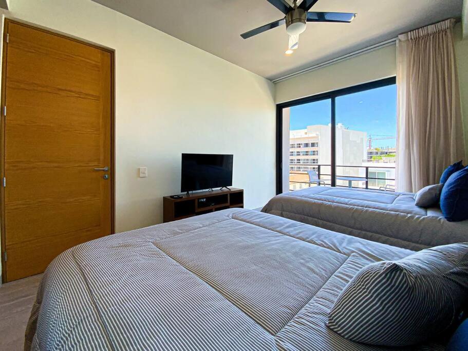 Beautiful + Luxury + Ocean View + Pool Apartment Playa del Carmen Luaran gambar