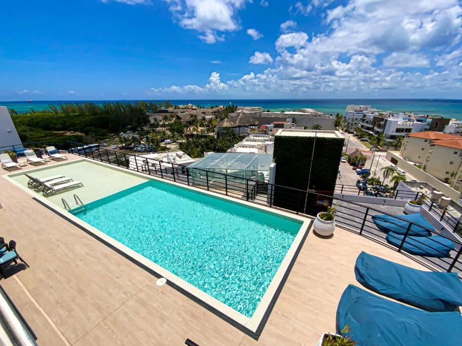Beautiful + Luxury + Ocean View + Pool Apartment Playa del Carmen Luaran gambar