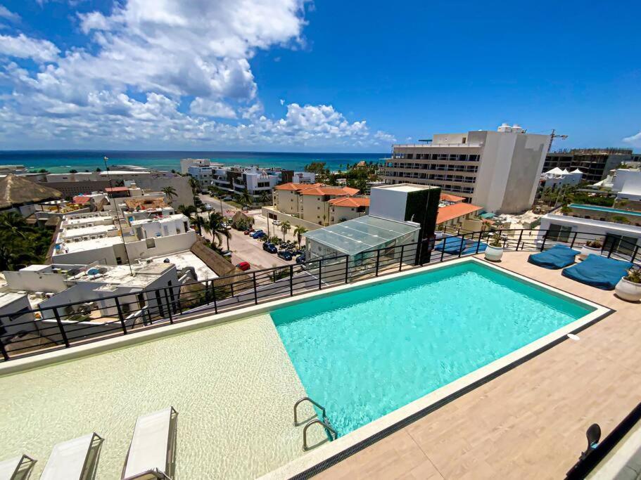 Beautiful + Luxury + Ocean View + Pool Apartment Playa del Carmen Luaran gambar