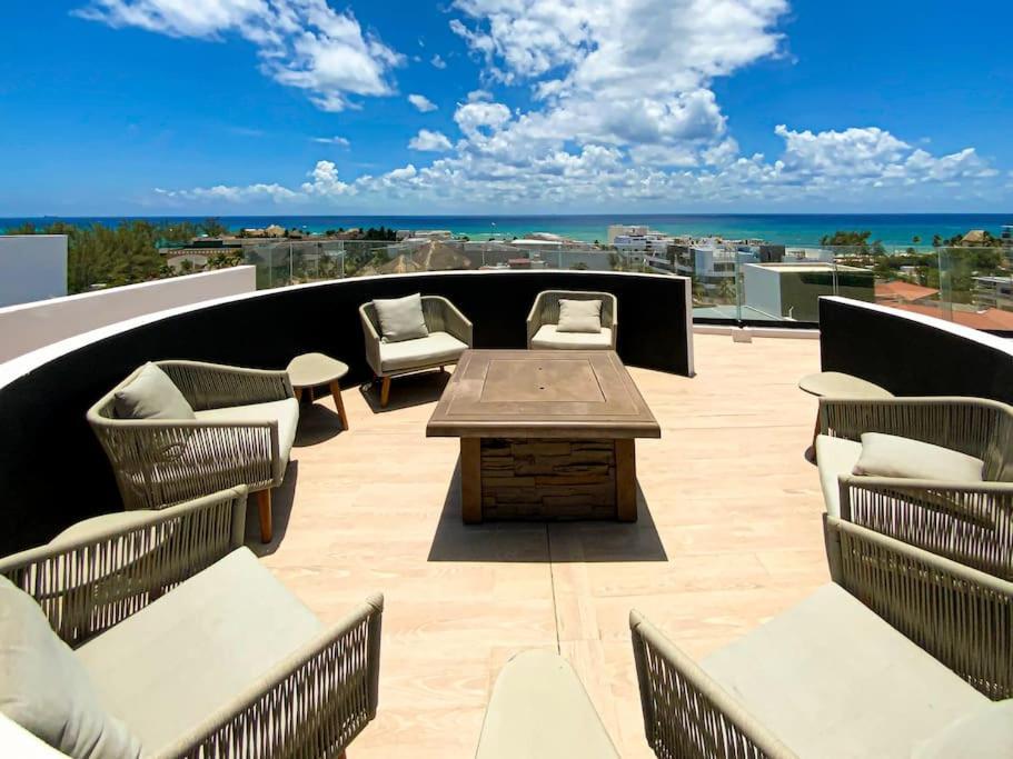 Beautiful + Luxury + Ocean View + Pool Apartment Playa del Carmen Luaran gambar