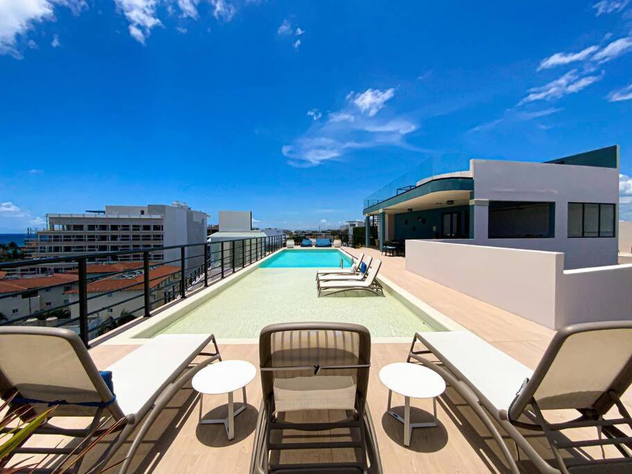 Beautiful + Luxury + Ocean View + Pool Apartment Playa del Carmen Luaran gambar