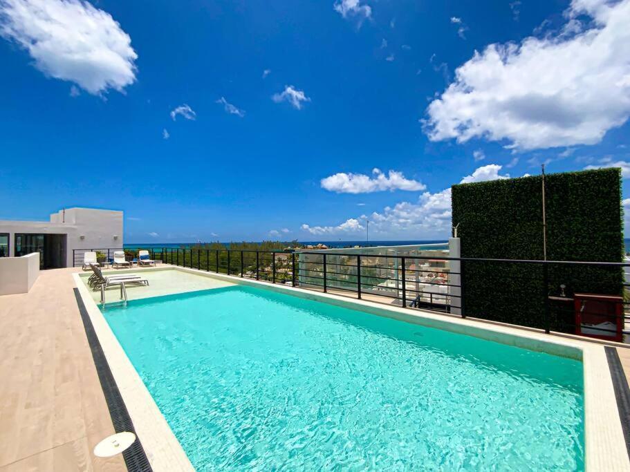 Beautiful + Luxury + Ocean View + Pool Apartment Playa del Carmen Luaran gambar