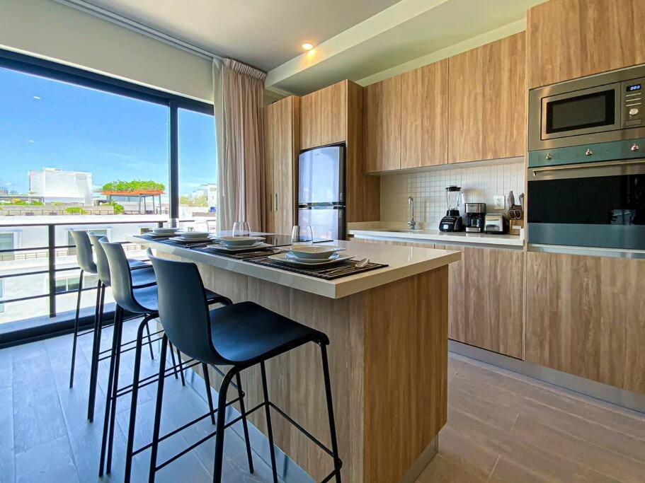 Beautiful + Luxury + Ocean View + Pool Apartment Playa del Carmen Luaran gambar