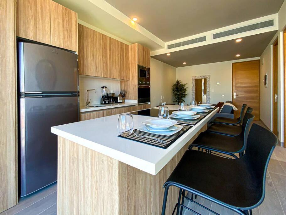 Beautiful + Luxury + Ocean View + Pool Apartment Playa del Carmen Luaran gambar