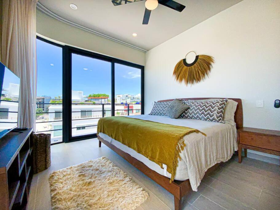Beautiful + Luxury + Ocean View + Pool Apartment Playa del Carmen Luaran gambar