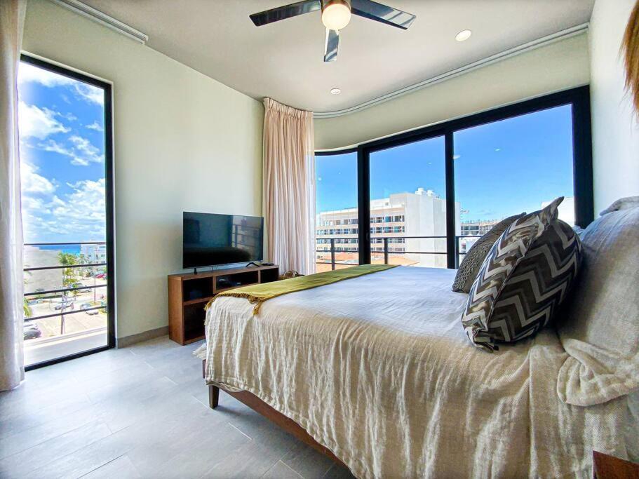 Beautiful + Luxury + Ocean View + Pool Apartment Playa del Carmen Luaran gambar