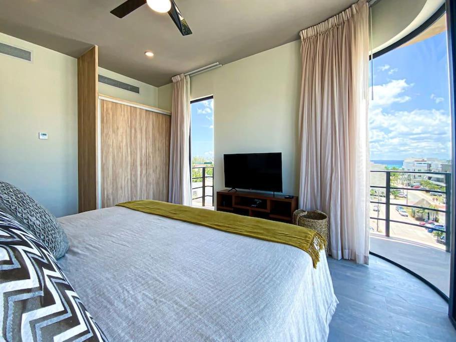 Beautiful + Luxury + Ocean View + Pool Apartment Playa del Carmen Luaran gambar